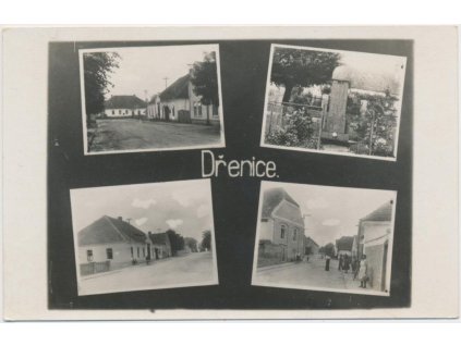 10 - Chrudimsko, Dřenice, 4 - záběr dominant, oživené partie, ca 1940