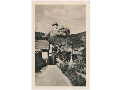 02 - Berounsko, hrad Karlštejn a podhradí, cca 1956