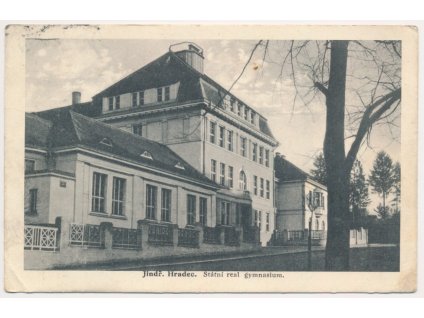 24 - Jindřichův Hradec, Státní reálné gymnázium, cca 1926