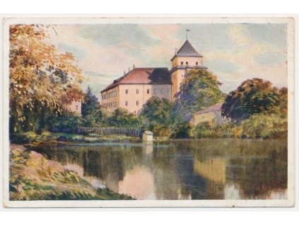 54 - Příbramsko, Rožmitál pod Třemšínem, Zámek, cca 1920
