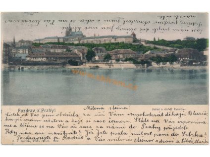 49 – Praha, z nábřeží, nákl.F.J.Jedlička, ca 1903