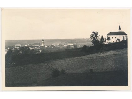 10 - Chrudimsko, Ronov nad Doubravou, celkový pohled, cca 1935