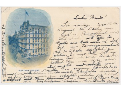 USA, Broadway, Equitable Building, cca 1900