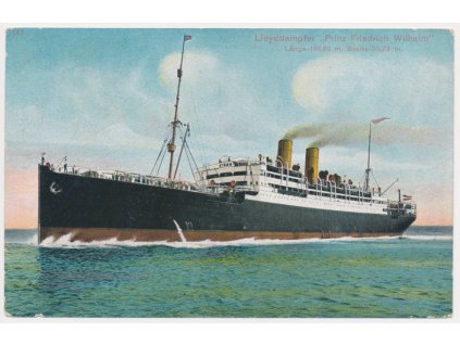 Prinz Friedrich Wilhelm, oživený pohled, cca 1912