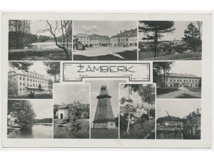 70 - Orlickoústecko, Žamberk, 10-ti záběr dominant města, cca 1934