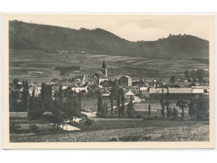 10 - Chrudimsko, Ronov nad Doubravou, celkový pohled, cca 1945