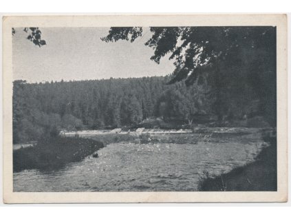 60 - Strakonicko, Štěkeň, partie u Otavy, cca 1961