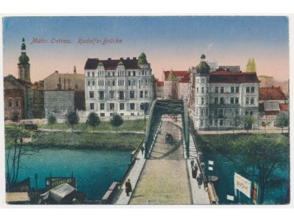 43 - Ostrava, Moravská Ostrava, Rudolfs Brücke, cca 1916