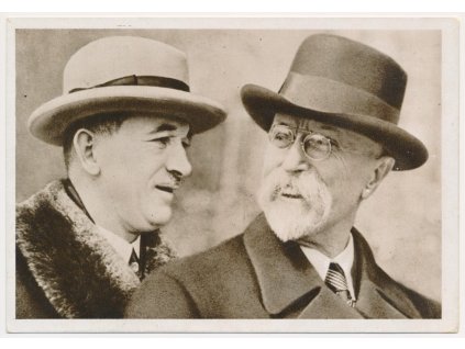 Prezident "Osvoboditel" T. G. Masaryk a prezident "Budovatel" Dr. E. Beneš
