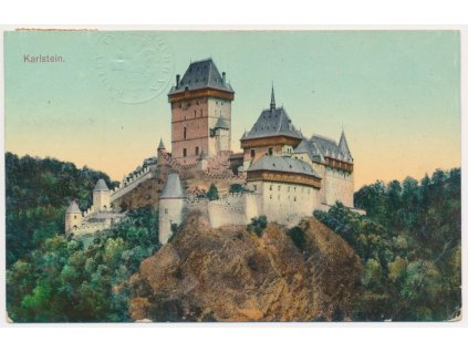 02 - Berounsko, hrad Karlštejn, Nakl. K. Bellmannn, cca 1910