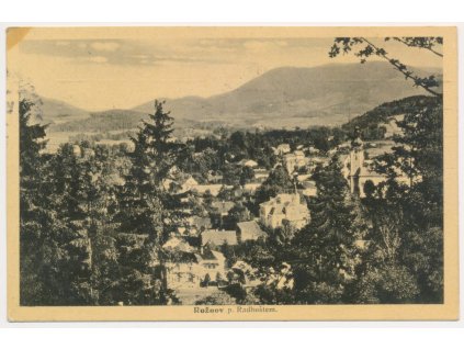71 - Vsetínsko, Rožnov pod Radhoštěm, celkový pohled, cca 1931
