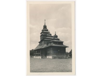 16 - Frýdeckomístecko, Kunčice pod Ondřejníkem, Podkarpatský kostelík, cca 1950