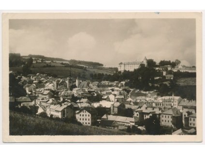 48 - Prachaticko, Vimperk, celkový pohled, cca 1949