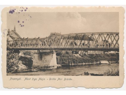 Polsko, Przemyśl (Přemyšl), Most 3go Maja, cca 1917