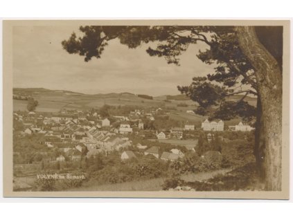 60 - Strakonicko, Volyně, celkový pohled, cca 1928