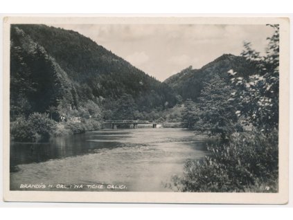 70 - Orlickoústecko, Brandýs nad Orlicí, partie na Tiché Orlici, cca 1935