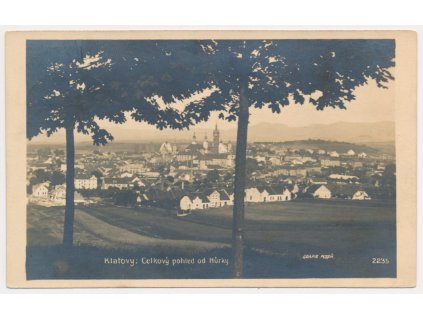 28 - Klatovy, celkový pohled od Hůrky, cca 1920