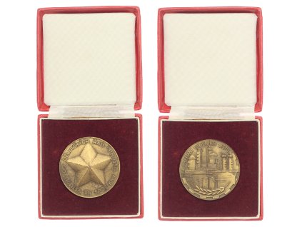 ČSSR, AE medaile Předání výučního listu - Ústí nad Labem, průměr 50mm, stav 1/1
