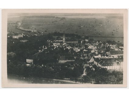 24 - Jindřichohradecko, Třeboň, pohled z letadla č. 110, cca 1922