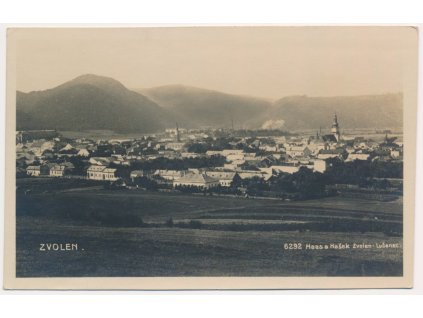 Slovensko, Zvolen, celkový pohled, cca 1935