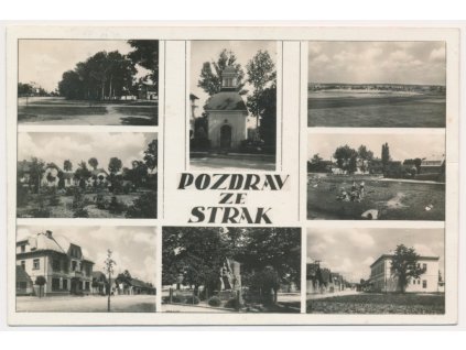 40 - Nymbursko, Straky, 8-mi záběr dominant obce, cca 1938