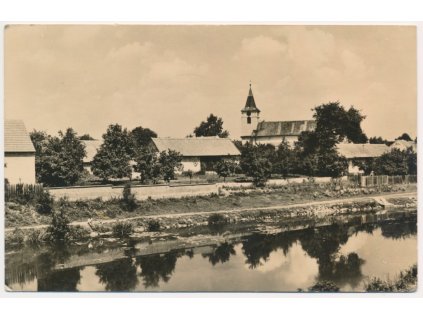 40 - Nymbursko, Libice nad Cidlinou, partie u řeky, cca 1955