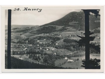 16 - Frýdeckomístecko, Ostravice a Staré Hamry, celkový pohled, cca 1942