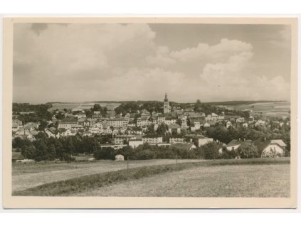 16 - Frýdeckomístecko, Brušperk, celkový pohled, cca 1950
