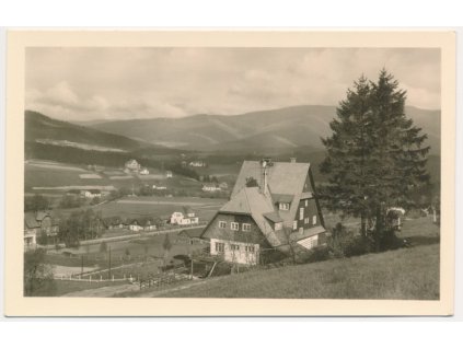 16 - Frýdeckomístecko, Staré Hamry, Penziom Ostravačka, cca 1955