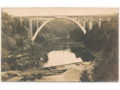 64 - Táborsko, Bechyně, most Duha, cca 1930