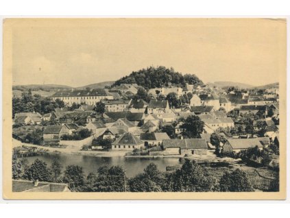 64 - Táborsko, Mladá Vožice, celkový pohled, cca 1948