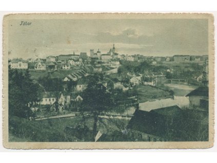 64 - Tábor, celkový pohled na město, Nakl. K. Pivečka, cca 1920