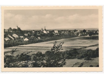 41 - Olomoucko, Velká Bystřice, celkový pohled, cca 1943