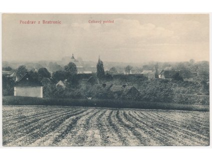 27 - Kladensko, Bratronice, celkový pohled, cca 1921
