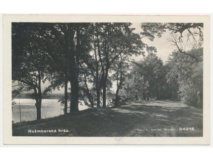 24 - Jindřichohradecko, Třeboň, Rožmberská hráz, cca 1931