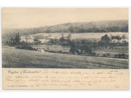 51 - Praha-západ, Tuchoměřice, celkový pohled, cca 1906