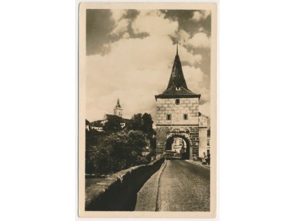 63 - Tachovsko, Stříbro, Městská brána, cca 1949