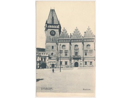 64 - Tábor, partie před radnicí, cca 1903