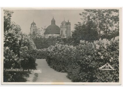 67 - Třebíčsko, Jaroměřice nad Rokytnou, zámek a zámecký park, cca 1937