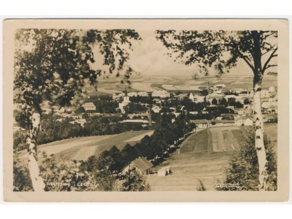 10 - Chrudimsko, Hlinsko, celkový pohled na město, cca 1937