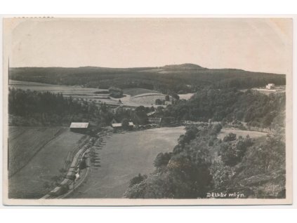 27 - Kladensko, Unhošť, Dědkův mlýn, cca 1934