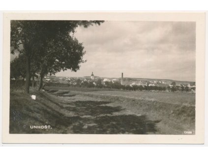 27 - Kladensko, Unhošť, celkový pohled, cca 1948