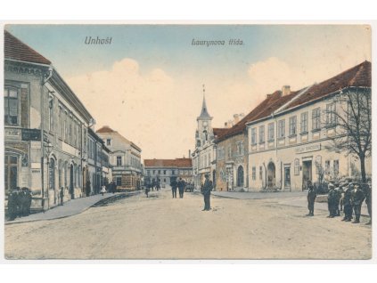 27 - Kladensko, Unhošť, oživená Laurynova třída, cca 1919