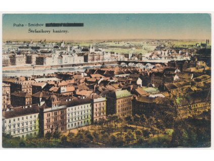 49 - Praha, Smíchov, Štefánikovy kasárny, cca 1920