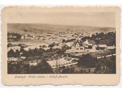 Polsko, Przemyśl (Přemyšl), Widak zamku, cca 1918