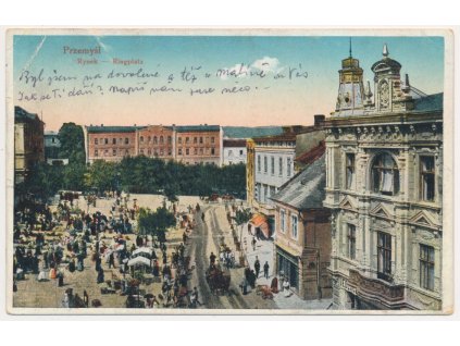 Polsko, Przemyśl (Přemyšl), Rynek, cca 1917