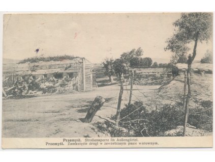 Polsko, Przemyśl (Přemyšl), Zamknięcie drogi w zewnetrznym pasie warownym, 1917