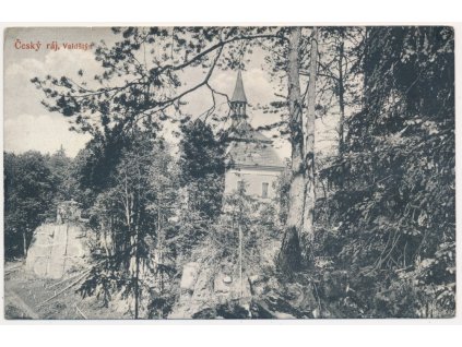 58 - Semilsko, Český ráj, hrad Valdštýn, lesní partie, cca 1918