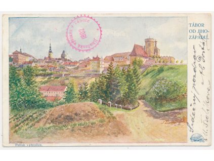 64 - Tábor, pohled na město od jihozápadu, cca 1902
