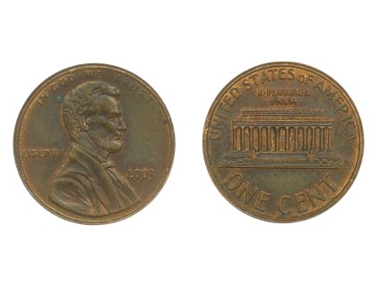 USA, mince 1 Cent, 2003, stav 1/1...viz autentické foto